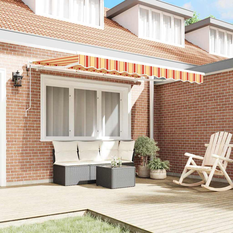 Vidaxx parasol pliable jaune 350 x 200 cm en tissu
