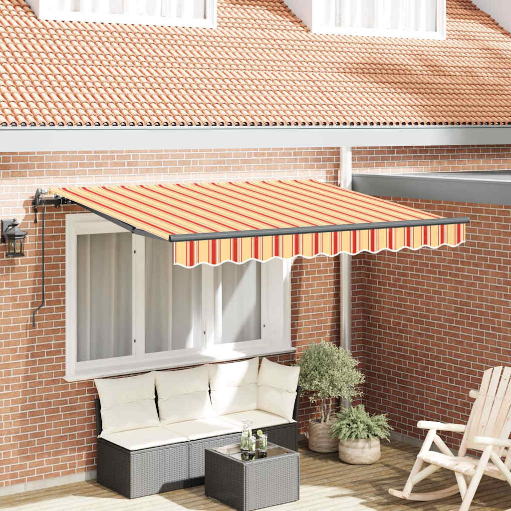Vidaxx parasol pliable jaune 350 x 200 cm en tissu