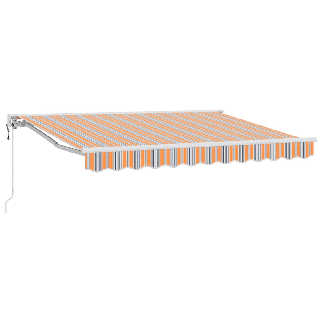 Vidaxx parasol pliable bleu et orange 350 x 200 cm