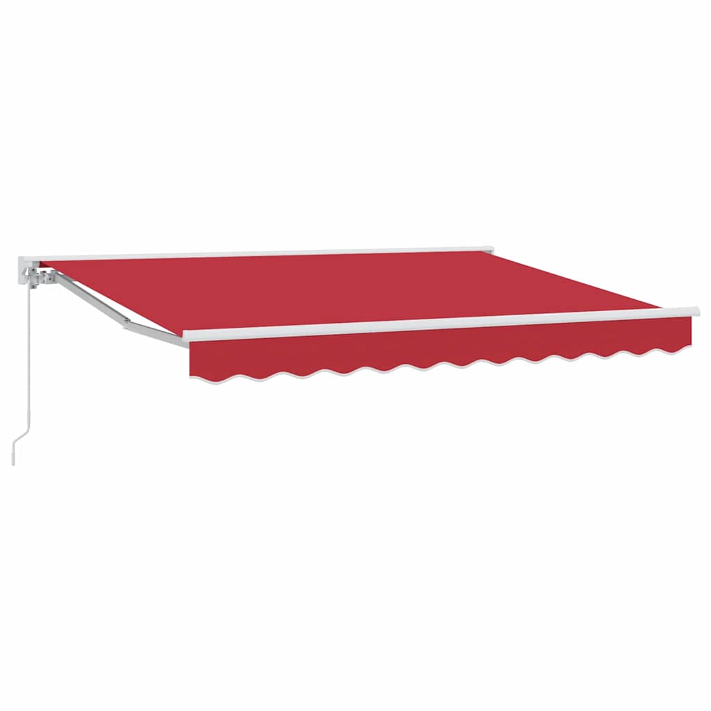 Vidaxx parasol pliable rouge 350 x 200 cm polyester et métal