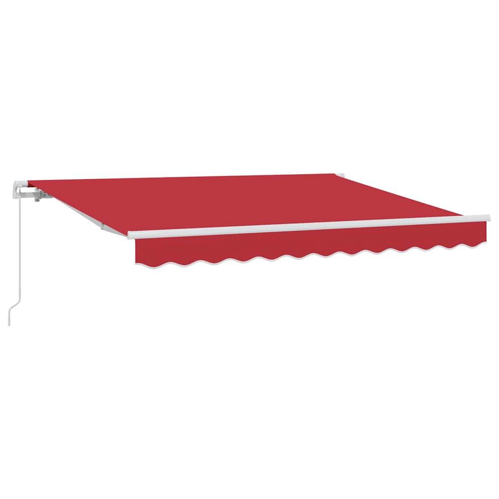 Vidaxx parasol pliable rouge 350 x 200 cm en tissu