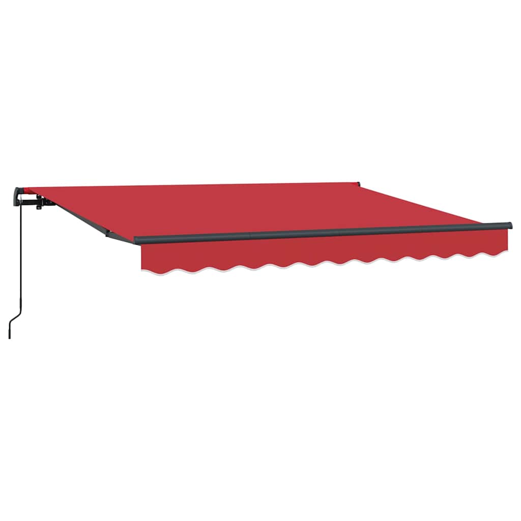 Vidaxx parasol pliable rouge 350 x 200 cm en tissu