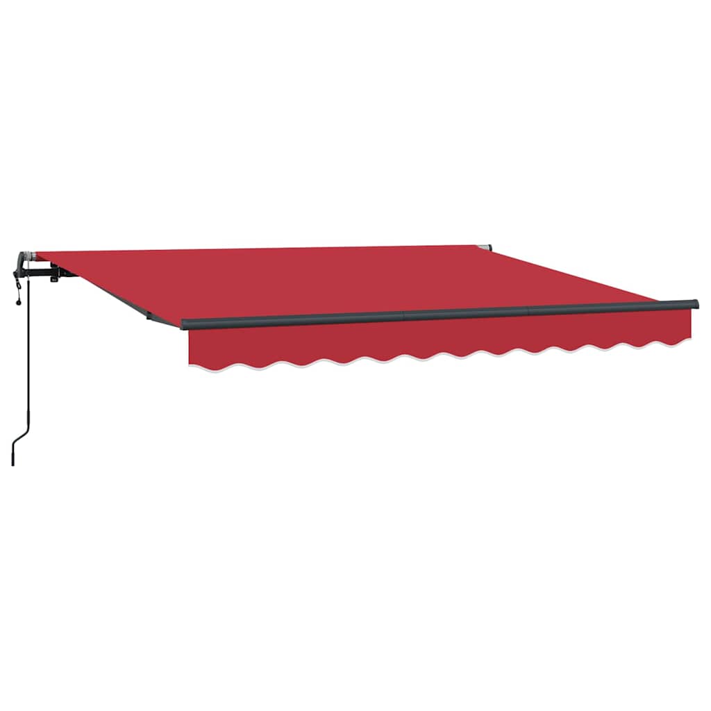 Vidaxx parasol pliable rouge 350 x 200 cm en tissu
