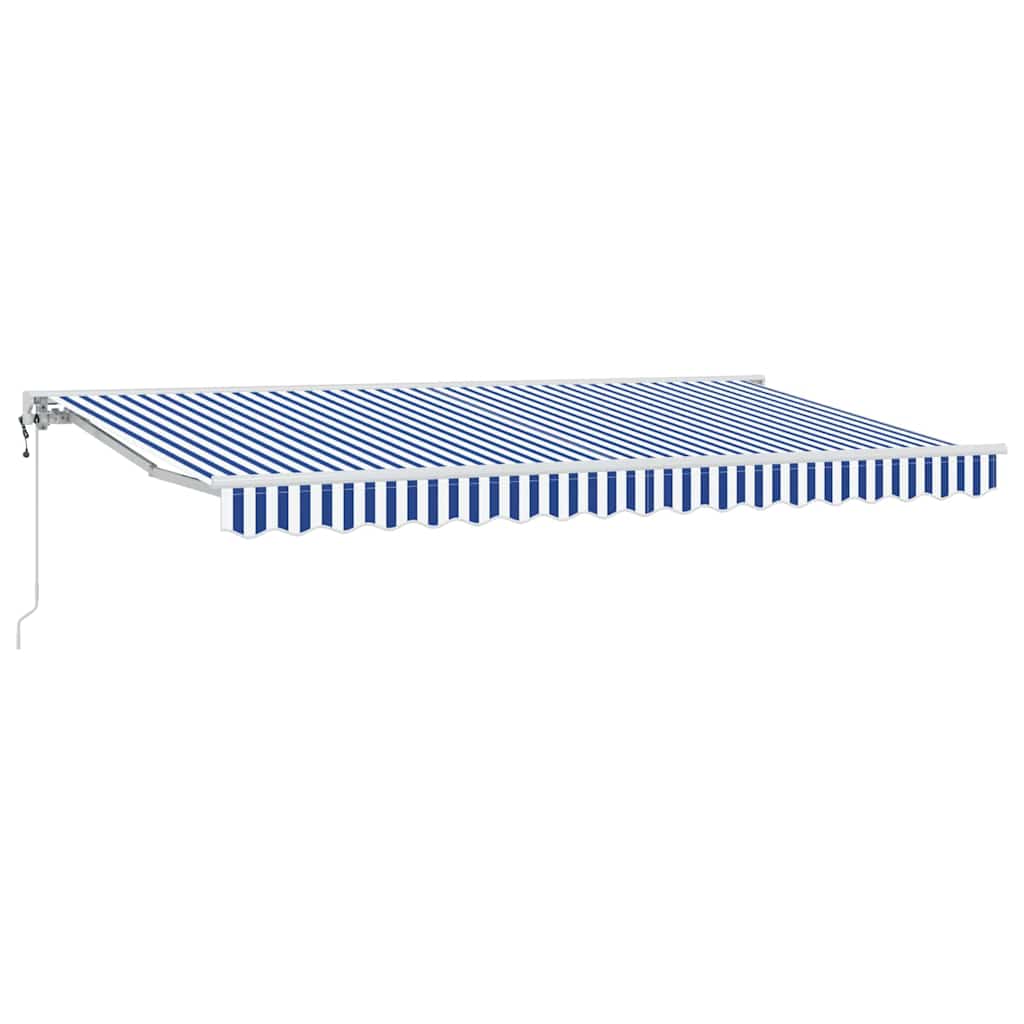 Vidaxx parasol pliable bleu et blanc 400 x 200 cm