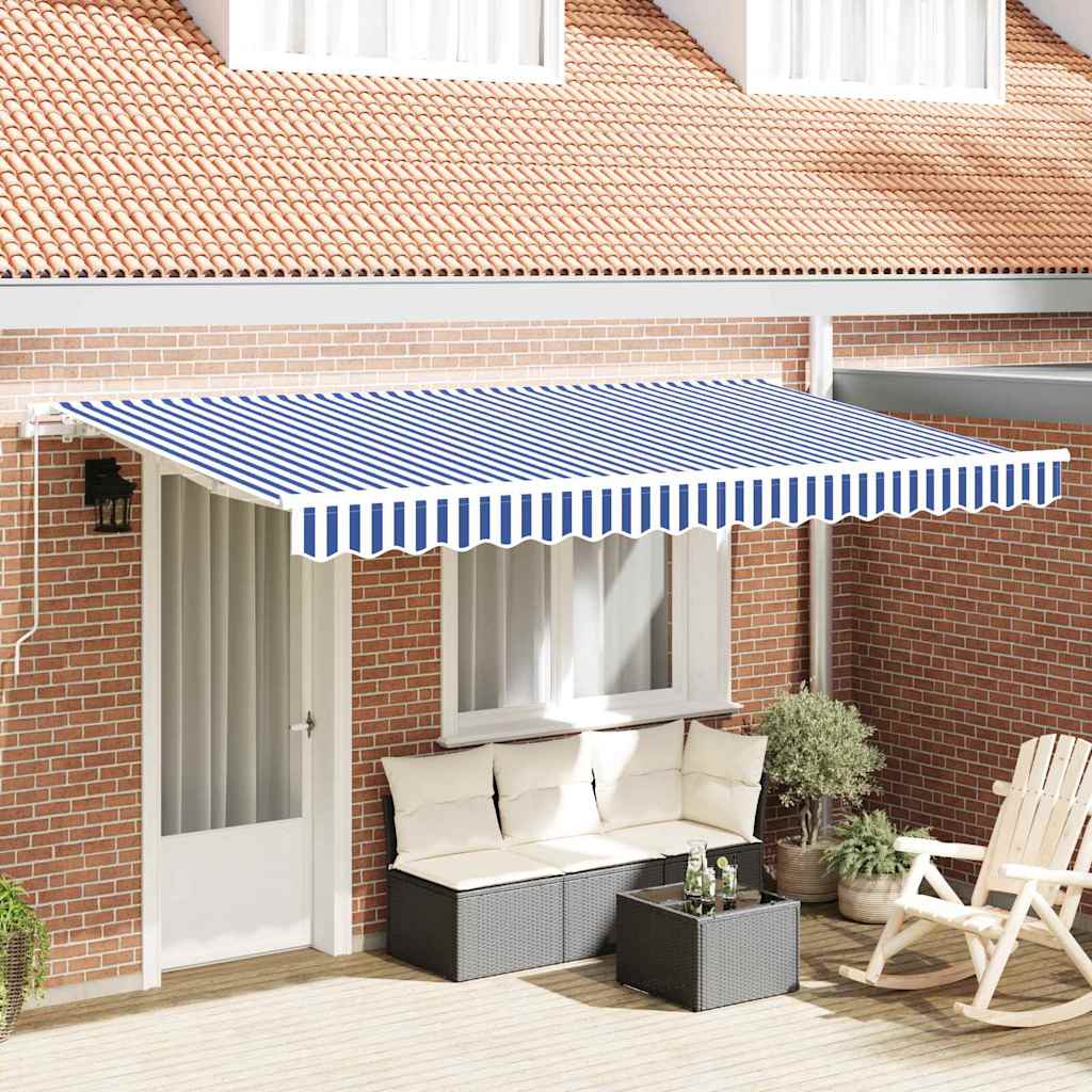 Vidaxx parasol pliable bleu 400 x 200 cm en tissu