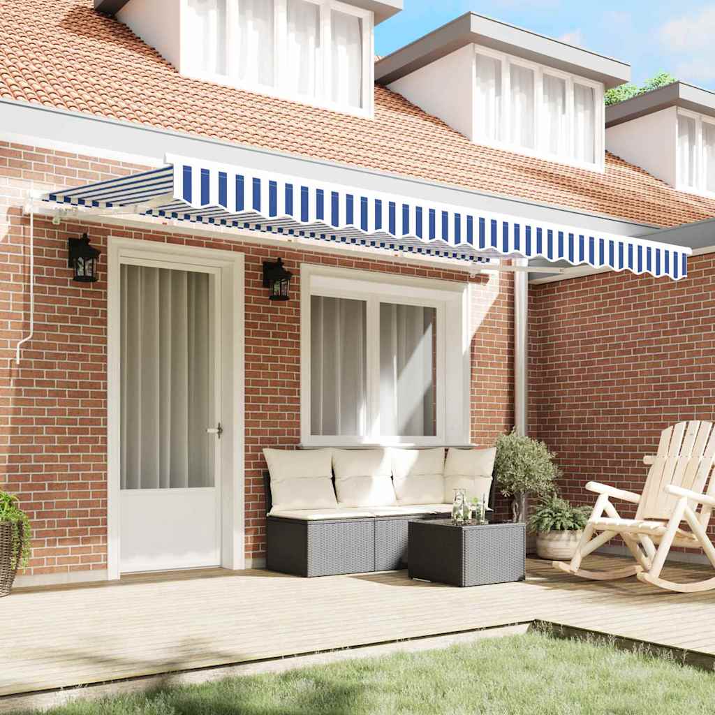 Vidaxx parasol pliable bleu 400 x 200 cm en tissu