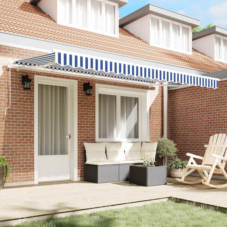 Vidaxx parasol pliable bleu 400 x 200 cm en tissu