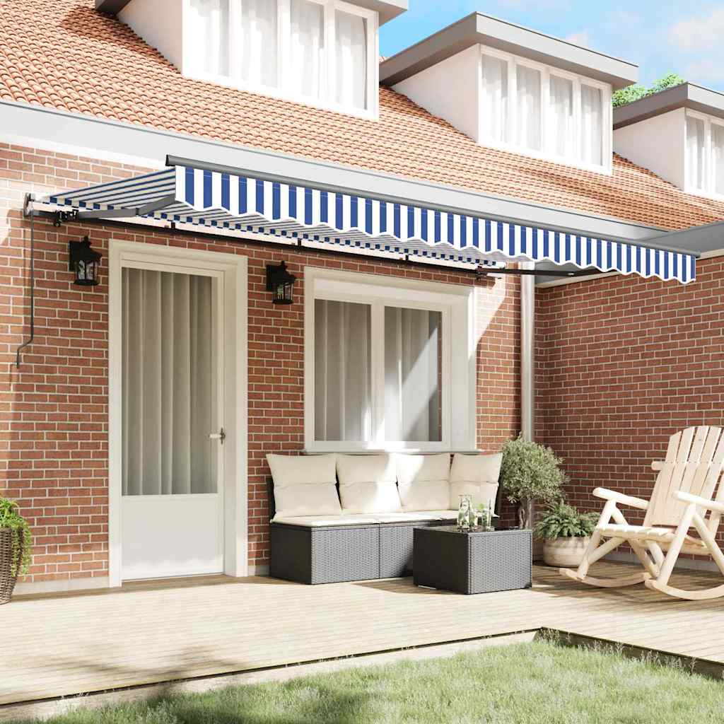 Vidaxx parasol pliable bleu 400 x 200 cm en tissu