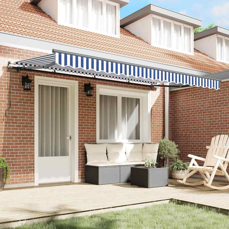 Vidaxx parasol pliable bleu 400 x 200 cm en tissu