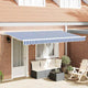 Vidaxx parasol pliable bleu 400 x 200 cm en tissu