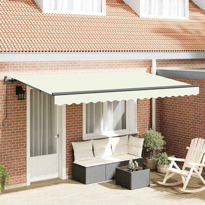 Vidaxx parasol pliable crème 400 x 200 cm en tissu