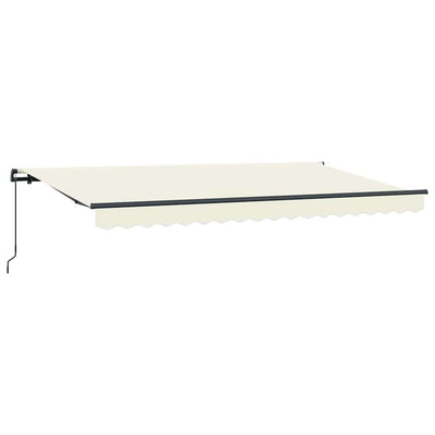Vidaxx parasol pliable crème 400 x 200 cm en tissu