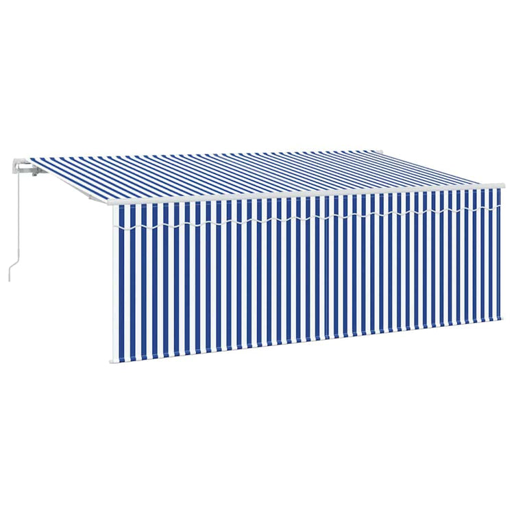 Vidaxx parasol pliable bleu et blanc 400 x 200 cm