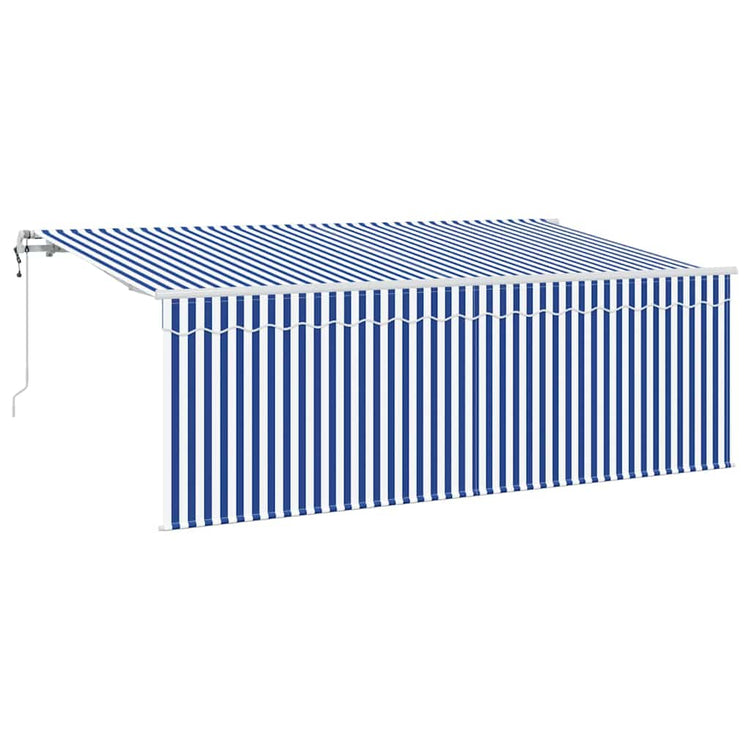 Vidaxx parasol pliable bleu et blanc 400 x 200 cm