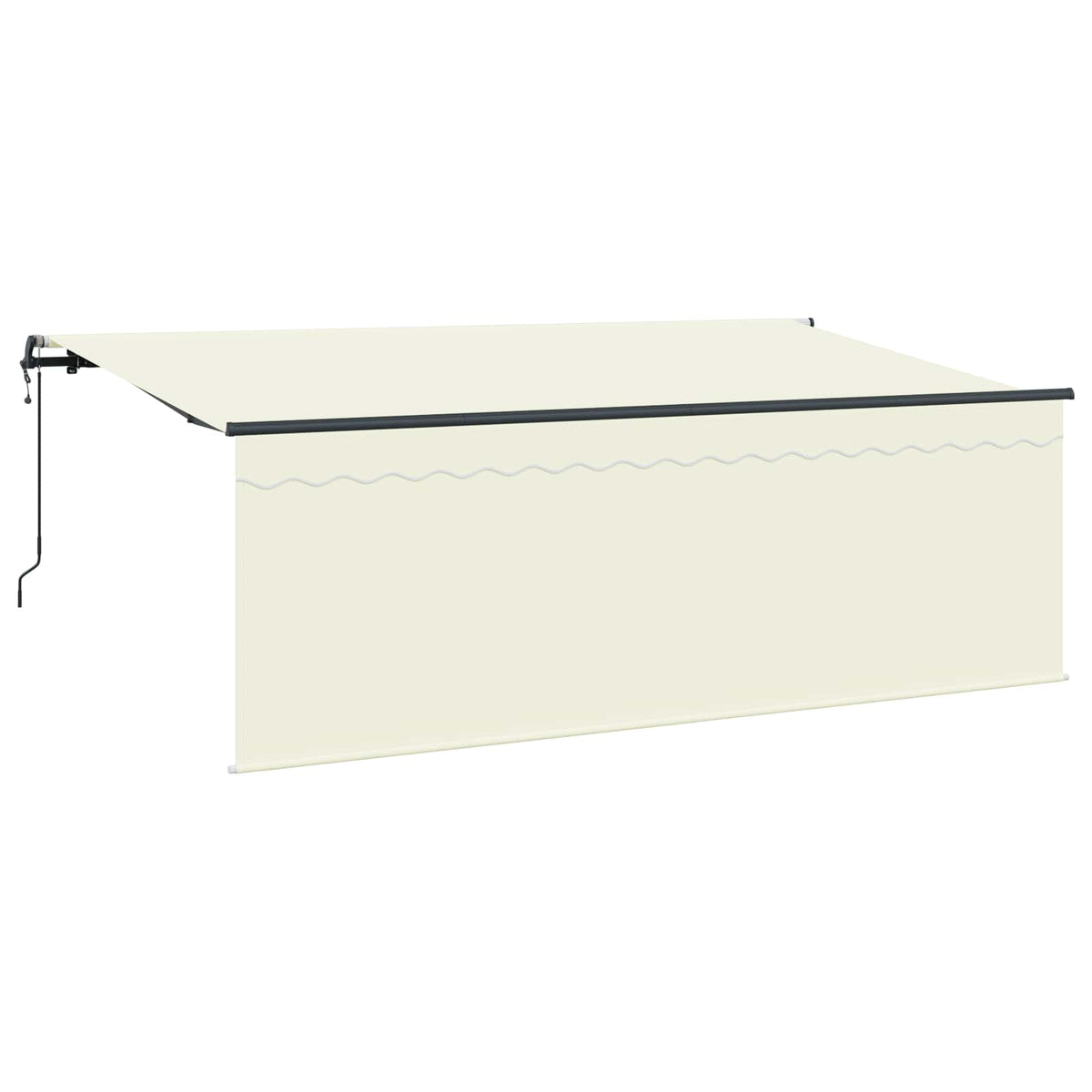 Vidaxx parasol pliable crème 400 x 200 cm