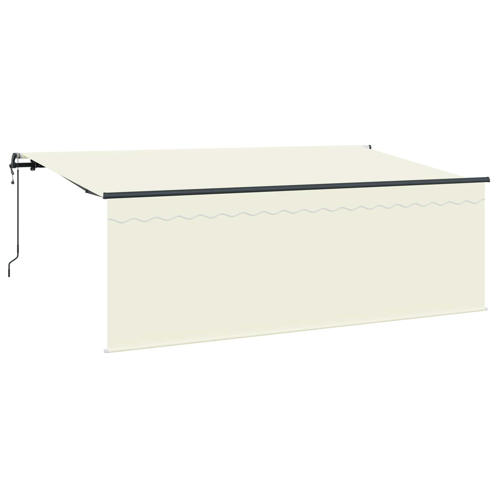 Vidaxx parasol pliable crème 400 x 200 cm