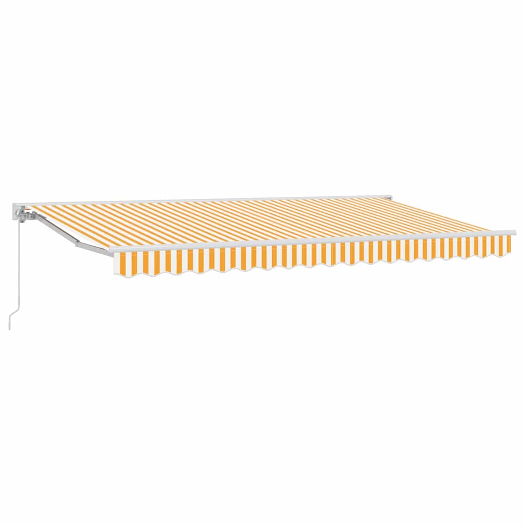 Vidaxx parasol pliable jaune et blanc 400 x 200 cm