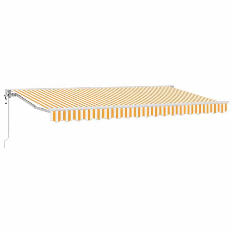 Vidaxx parasol pliable jaune et blanc 400 x 200 cm