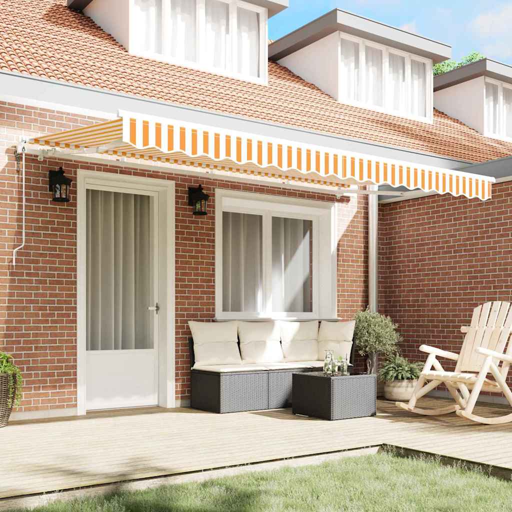 Vidaxx parasol pliable jaune 400 x 200 cm en tissu