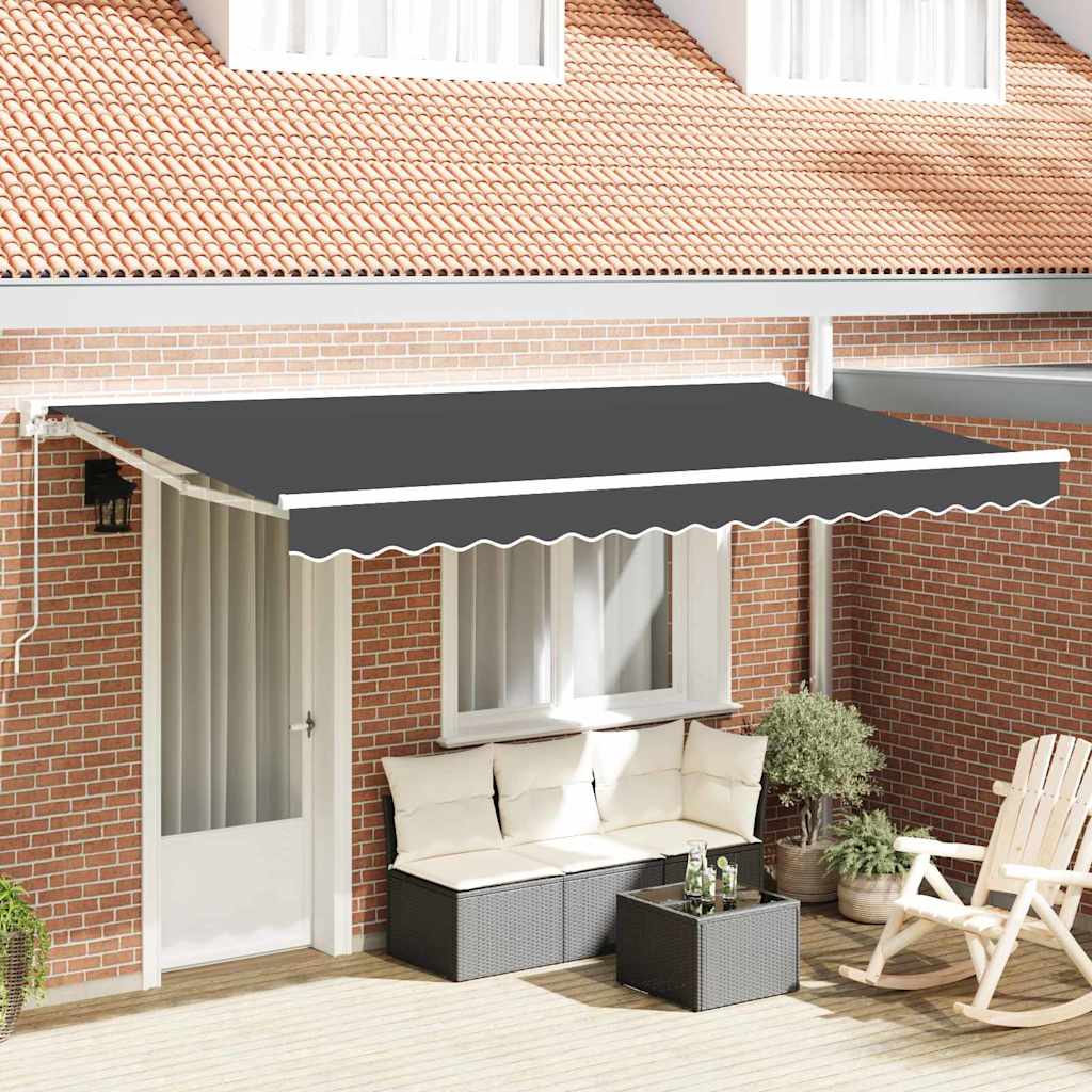 Auvent pliable Vidaxx anthracite 400 x 200 cm