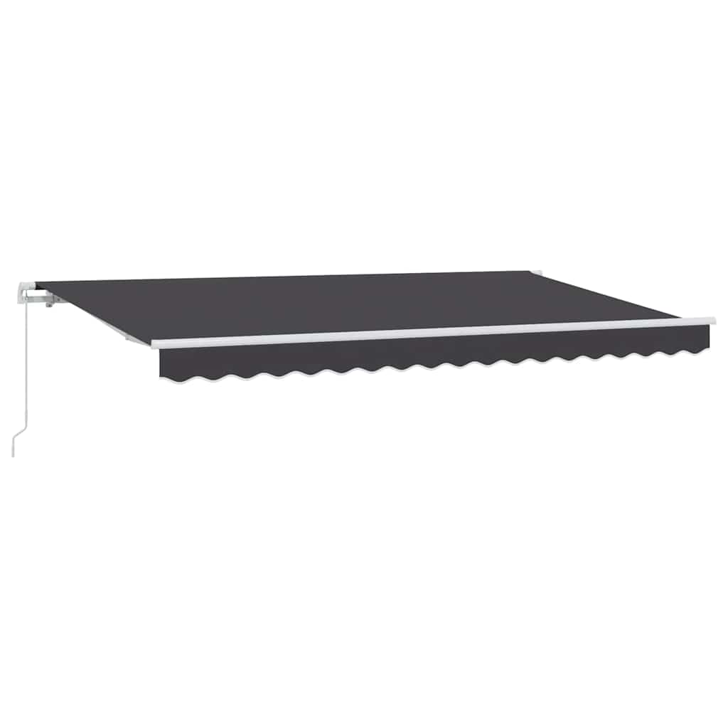 Vidaxx auvent pliable anthracite 400 x 200 cm tissu