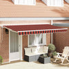 Vidaxx parasol pliable orange et noir 400 x 200 cm