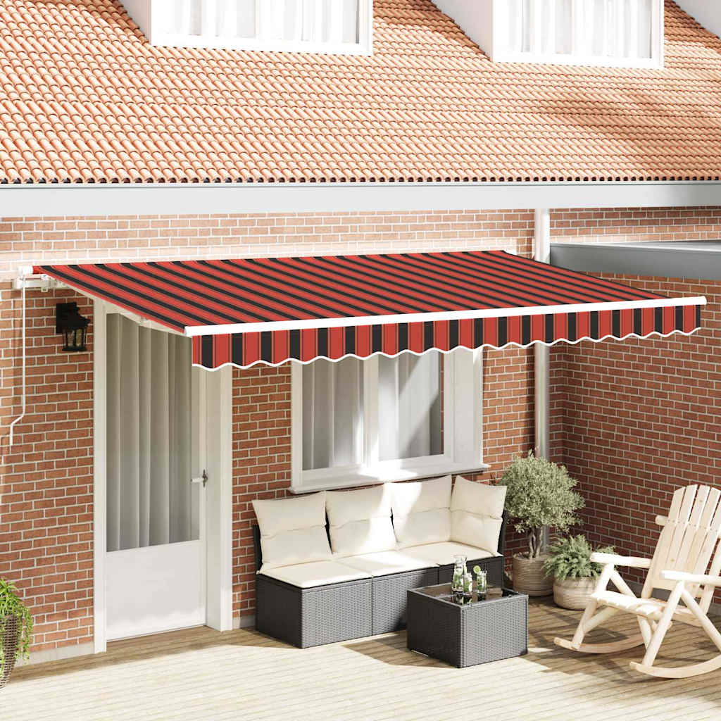 Vidaxx parasol pliable orange 400 x 200 cm en tissu