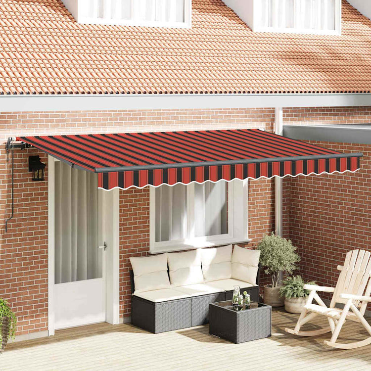 Vidaxx parasol pliable orange 400 x 200 cm en tissu