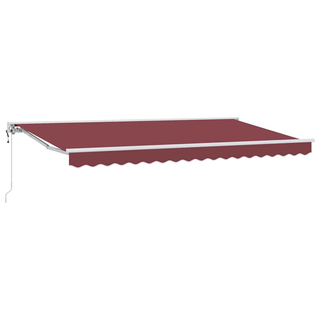 Auvent pliable Vidaxx rouge bordeaux 400 x 200 cm