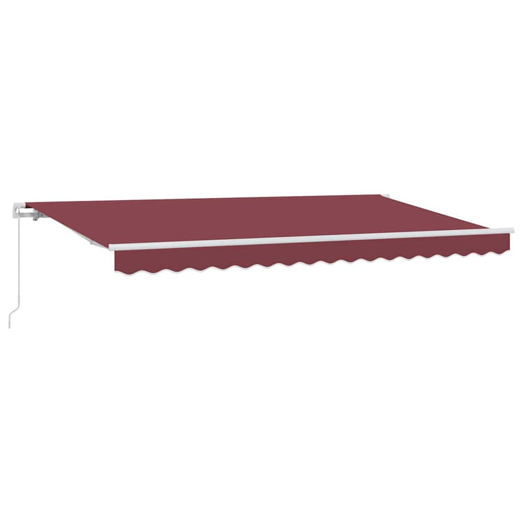 Vidaxx parasol pliant rouge bordeaux 400 x 200 cm en tissu