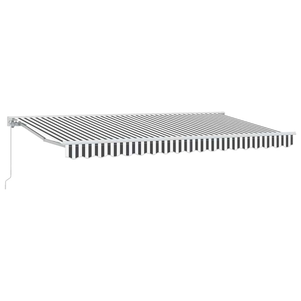 Vidaxx parasol pliable anthracite et blanc 400 x 200 cm