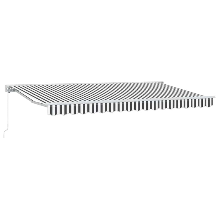 Vidaxx parasol pliable anthracite et blanc 400 x 200 cm