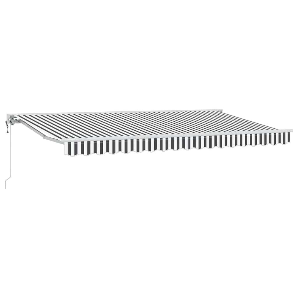 Vidaxx parasol pliable anthracite et blanc 400 x 200 cm
