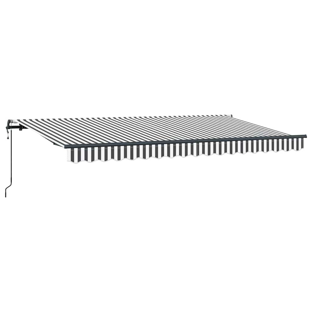 Vidaxx auvent pliable anthracite 400 x 200 cm tissu