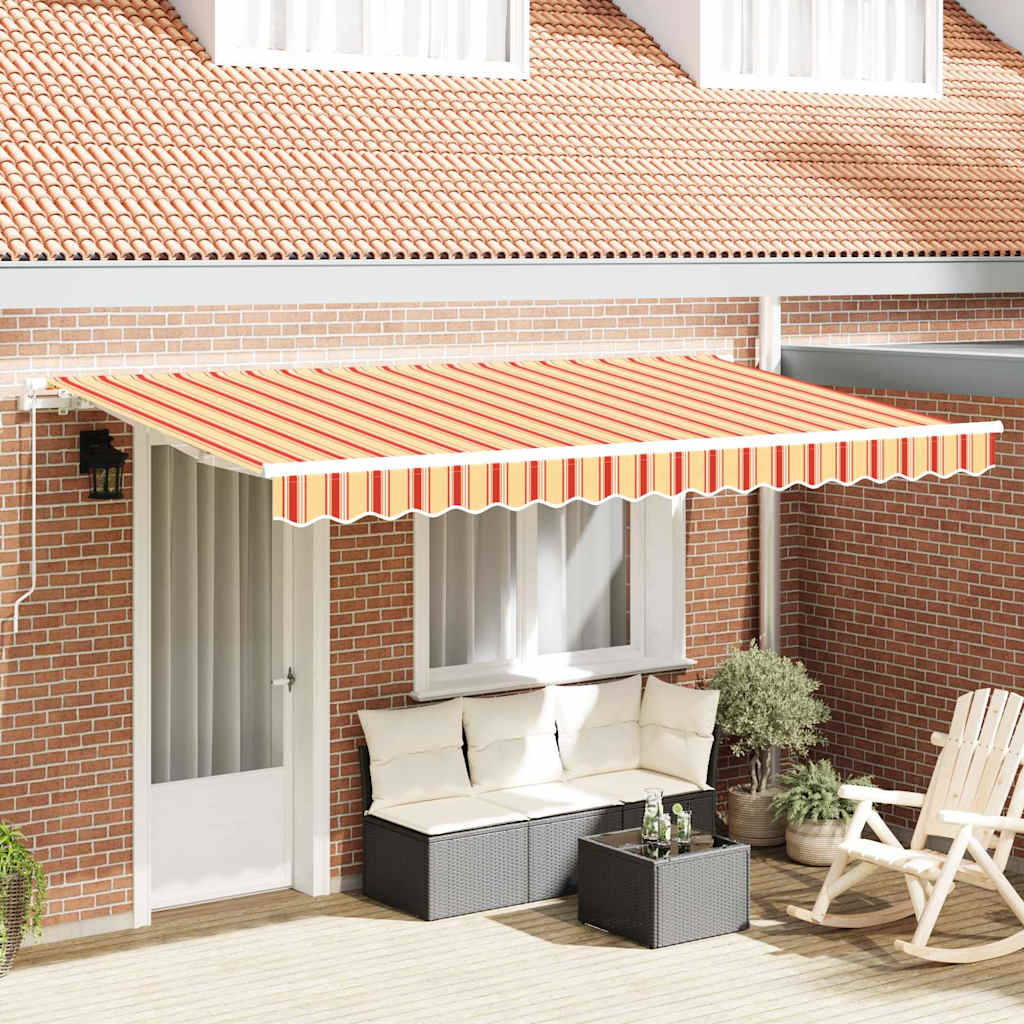 Vidaxx parasol pliable jaune 400 x 200 cm en tissu