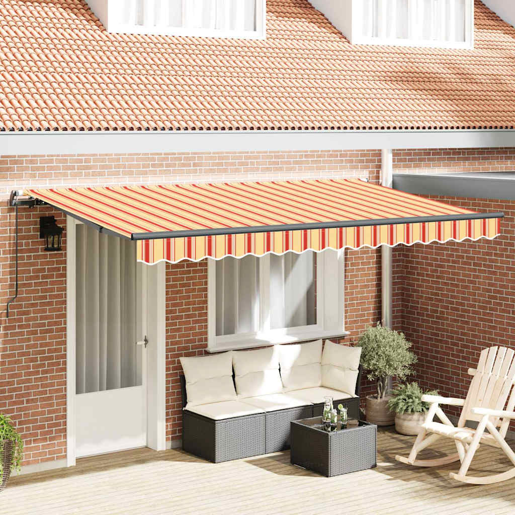 Vidaxx parasol pliable jaune 400 x 200 cm en tissu