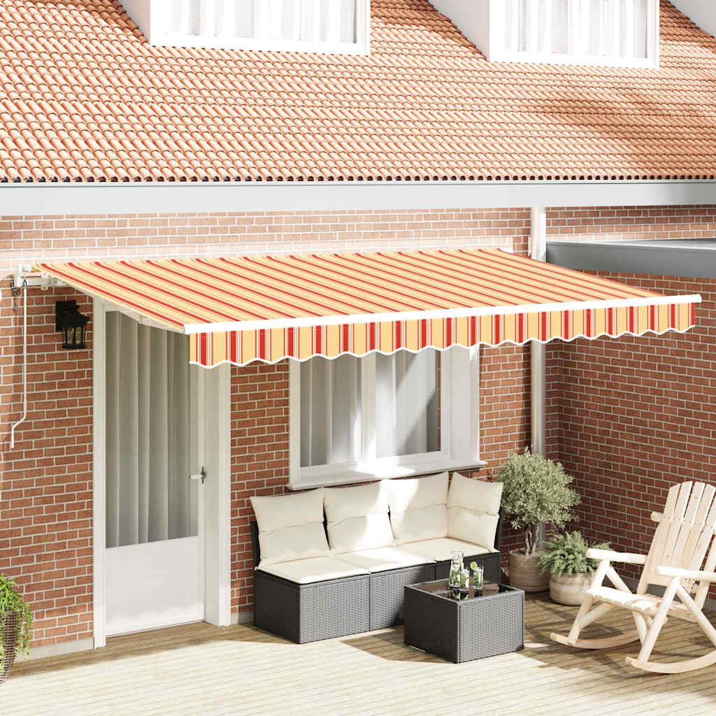 Vidaxx parasol pliable jaune 400 x 200 cm en tissu