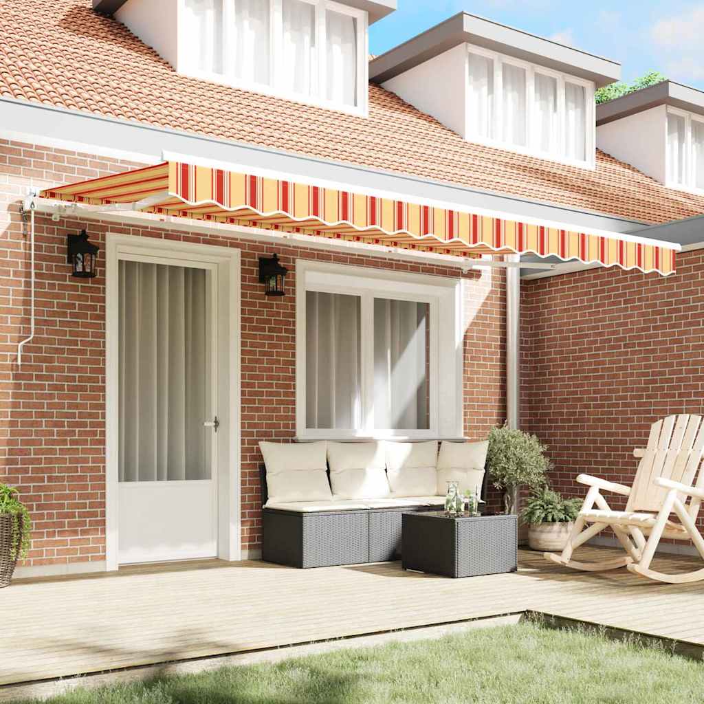 Vidaxx parasol pliable jaune 400 x 200 cm en tissu