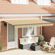 Vidaxx parasol pliable jaune 400 x 200 cm en tissu