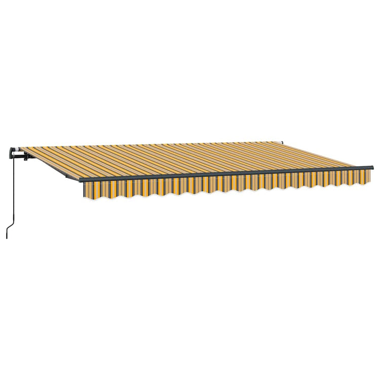 Vidaxx parasol pliable jaune 400 x 200 cm en tissu