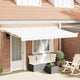 Vidaxx parasol pliant blanc 400 x 200 cm polyester et métal