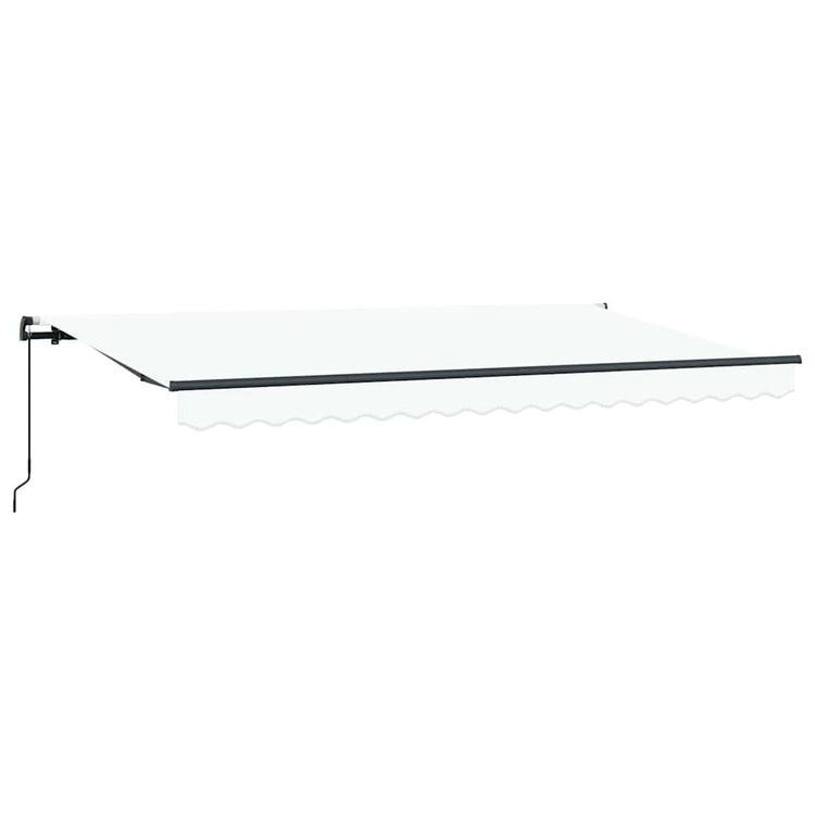 Vidaxx parasol pliable blanc 400 x 200 cm en tissu