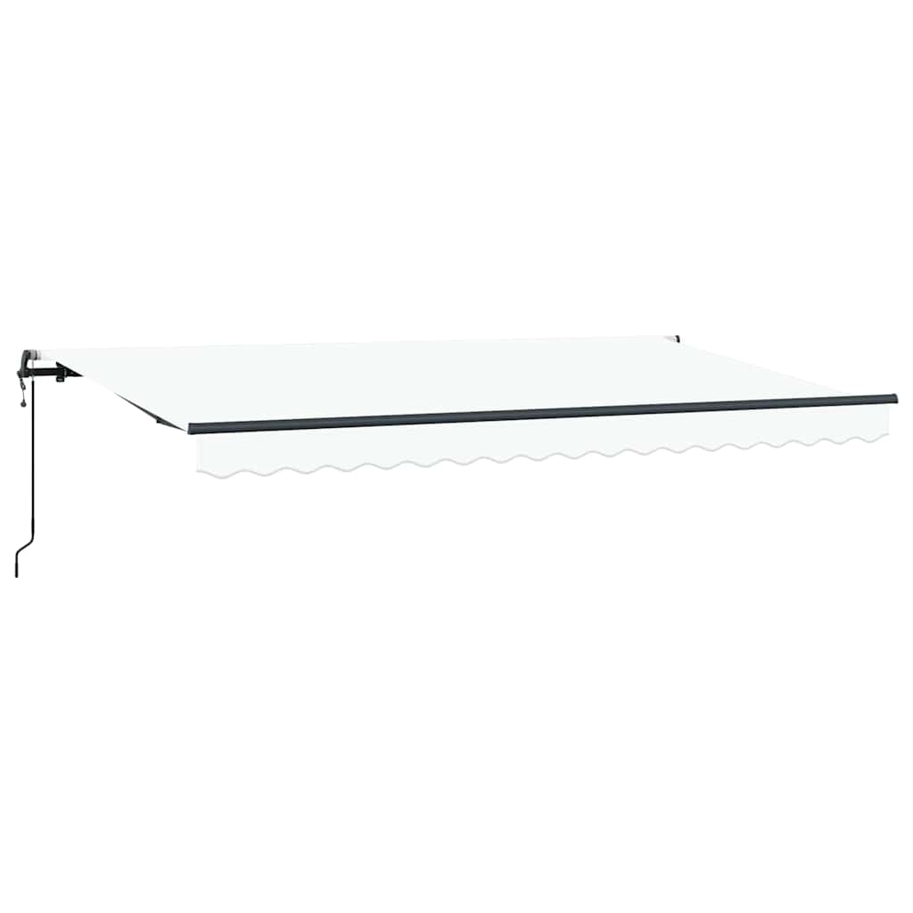 Vidaxx parasol pliable blanc 400 x 200 cm en tissu