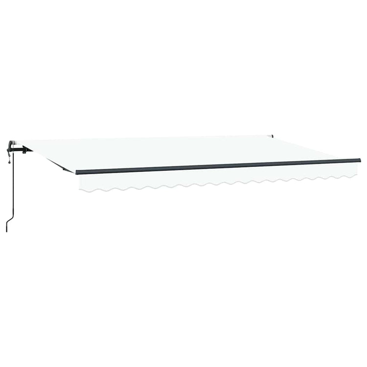 Vidaxx parasol pliable blanc 400 x 200 cm en tissu
