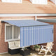 Vidaxx parasol pliable bleu et blanc 300 x 250 cm