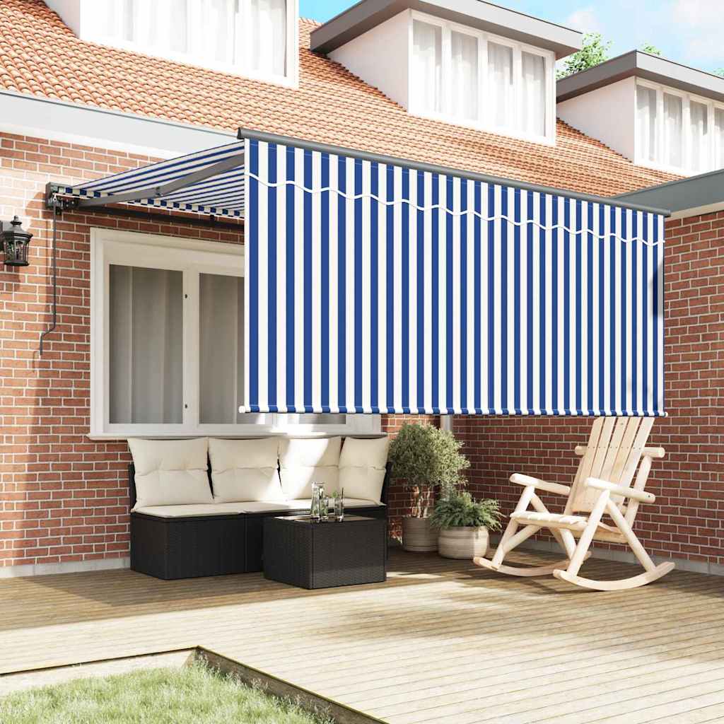 Vidaxx parasol pliable bleu et blanc 300 x 250 cm
