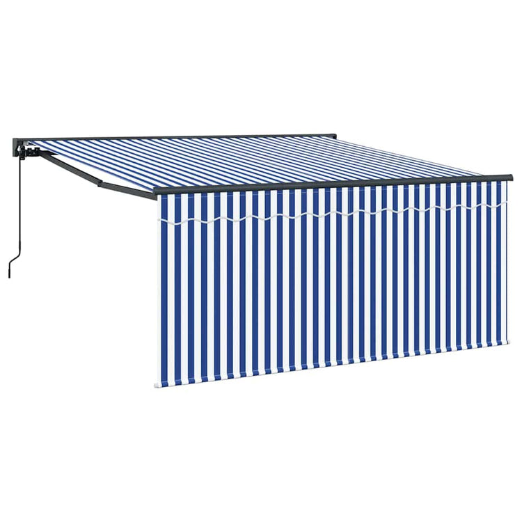 Vidaxx parasol pliable bleu et blanc 300 x 250 cm