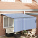 Vidaxx parasol pliable bleu et blanc 300 x 250 cm