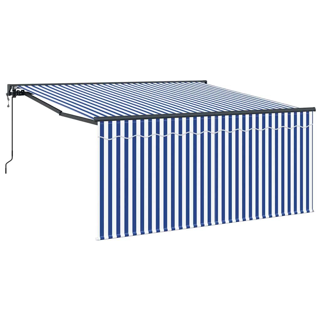 Vidaxx parasol pliable bleu et blanc 300 x 250 cm