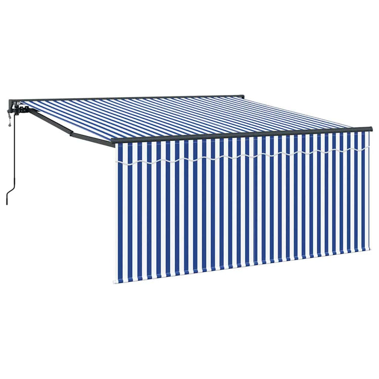 Vidaxx parasol pliable bleu et blanc 300 x 250 cm